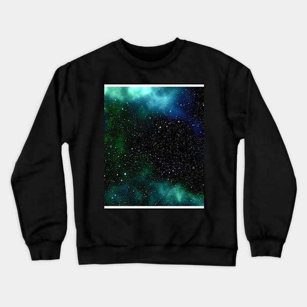 Blue Nebula Crewneck Sweatshirt by gruntcooker